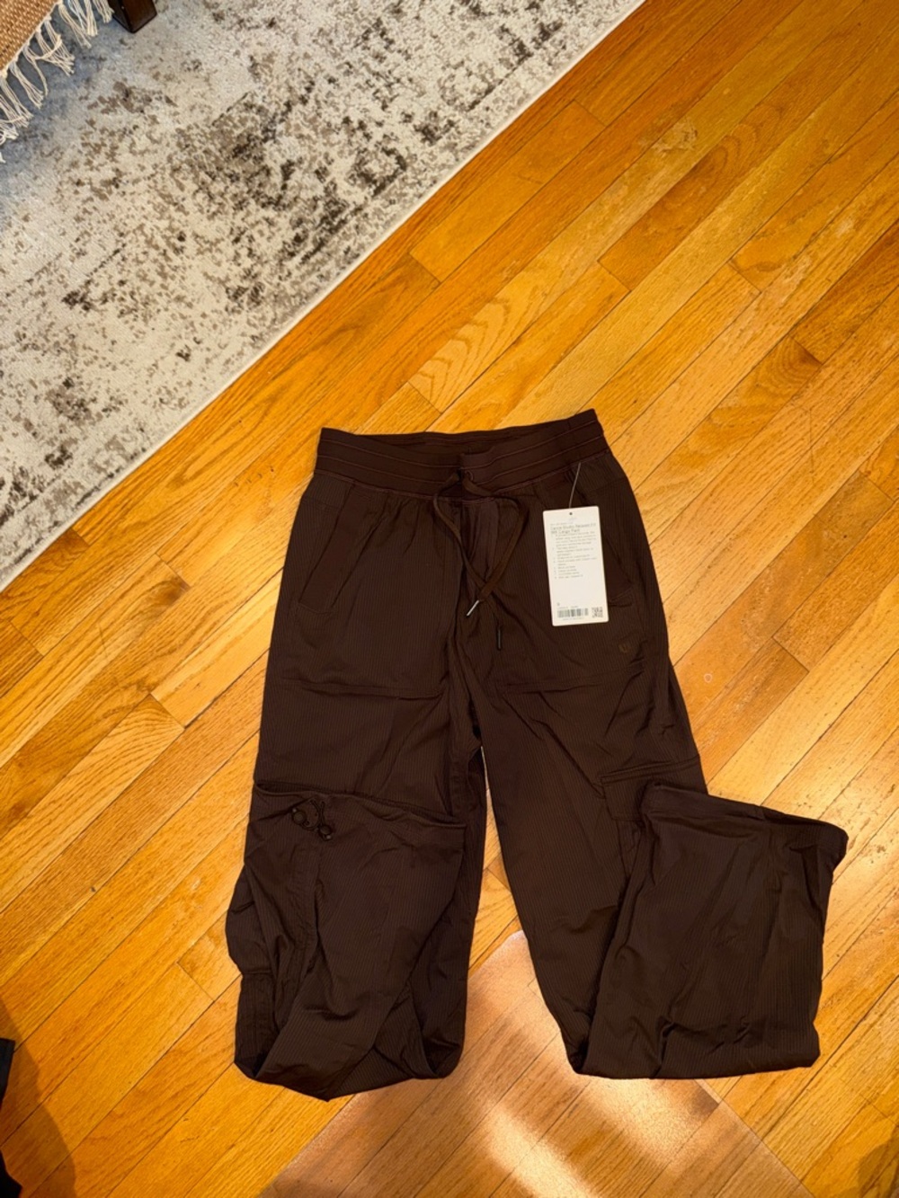 lululemon athletica Brown Track Joggers with Cargo Pockets
